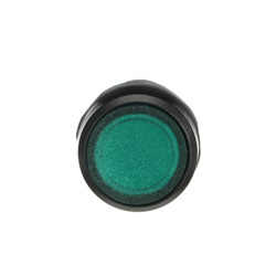 Pulsante compatto illuminato verde 24V momentaneo per installazioni industriali