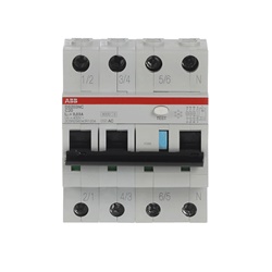 Interruttore differenziale magnetotermico 3P+N 20A 30mA tipo AC per impianti residenziali e commerciali