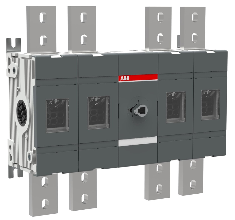 Sezionatore elettrico 4 poli 1600A base montaggio per impianti industriali