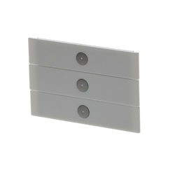 Elemento di controllo programmabile 3 tasti bianco per installazione KNX multi-funzione