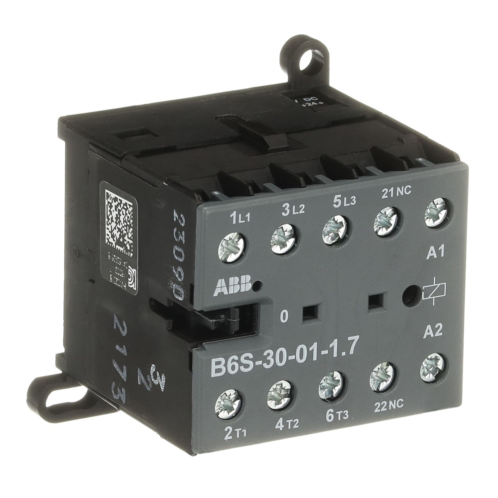 Mini Contactor B6S 24 V DC 3 Poli 3 NO 1 NC Terminali a Vite per Edilizia Industriale