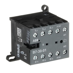 Mini Contactor B7 24V AC 3 NO 0 NC Terminali a Vite per Controllo Carichi fino a 5,5 kW