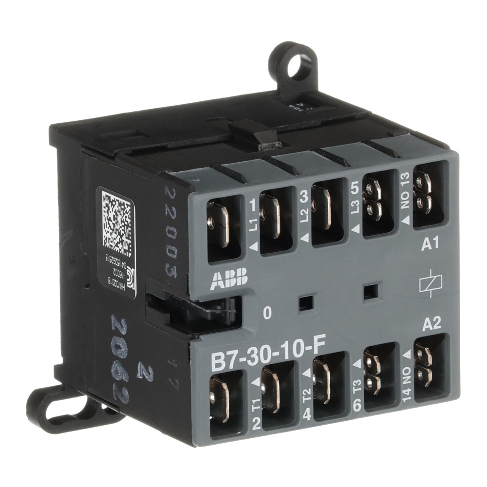 Mini Contactor B7 24 V AC 3 NO 0 NC Connessioni Flat-Pin per Edilizia e Industria