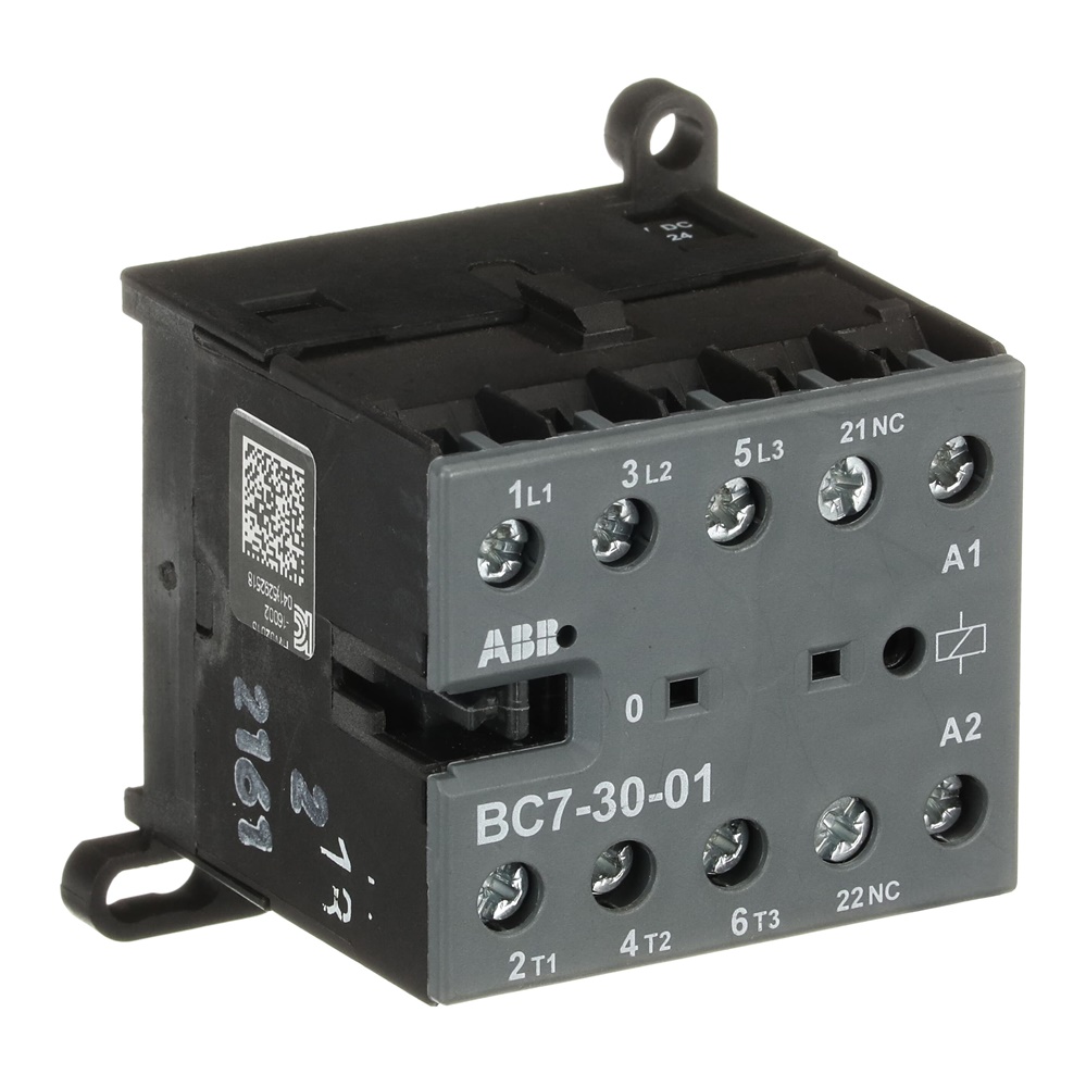 Mini Contactor BC7 24 V DC 3 NO Screw Terminals controllo carichi fino 5,5 kW uso residenziale industriale