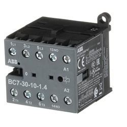 Mini Contactor BC7 24V DC 3 NO Screw Terminals per controllo carichi fino 5,5 kW