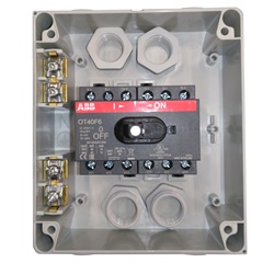 Sezionatore 6 poli 32A 415V IP65 custodia plastica rinforzata per uso interno ed esterno
