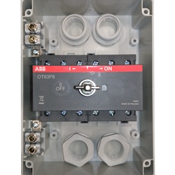 Sezionatore 6 poli 45A 415V IP65 custodia plastica rinforzata uso industriale e civile