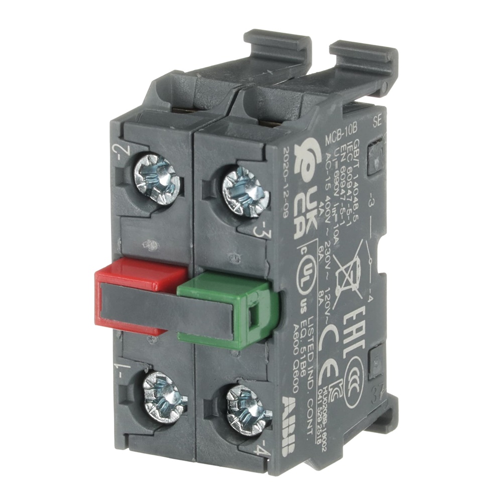 MCB-11B Contact Block doppio contatto 1NA+1NC 690V montaggio posteriore uso industriale