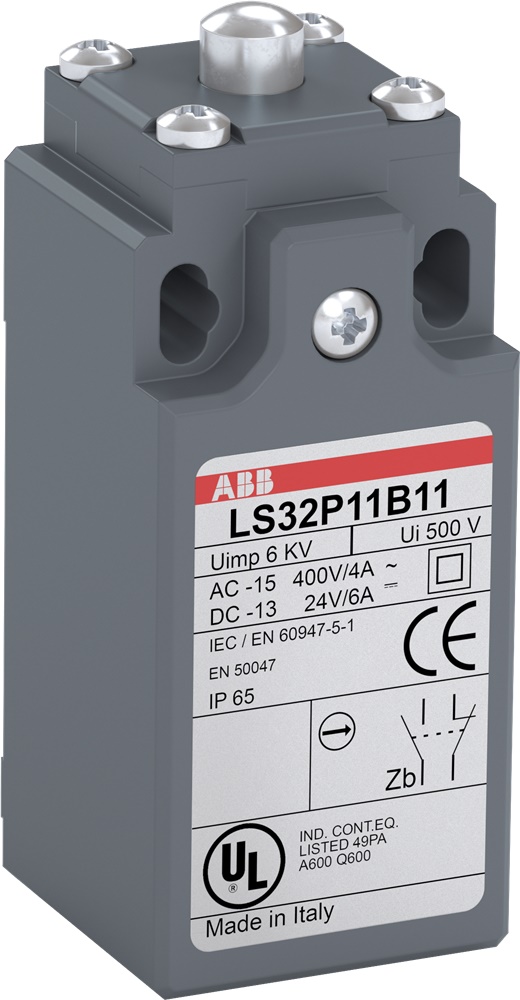Finecorsa plastica 30 mm LS31P11B11 per controllo movimenti impianti elettrici automazione