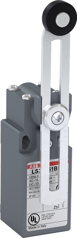 Finecorsa plastica LS31P51B11 30 mm leva regolabile per controllo posizioni impianti elettrici