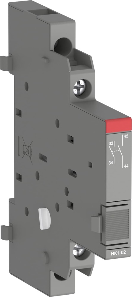 Contatto ausiliario HK1-02 2NC laterale per interruttori motore manuali MS116 MS132 MS165