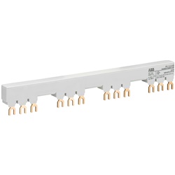 Barra collettrice trifase 65A per 4 motor starter MS116/MS132 con 2 contatti ausiliari