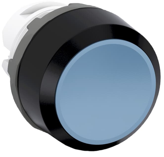 Pulsante mantenuto MP2-10L blu non illuminato plastica nera per installazioni elettriche professionali