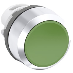 Pulsante mantenuto MP2-20G verde finitura cromata per installazioni elettriche affidabili