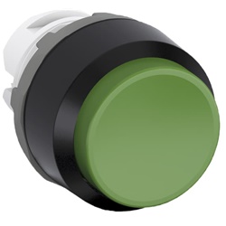 Pushbutton MP4-10G verde momentaneo non illuminato plastica nera per impianti elettrici