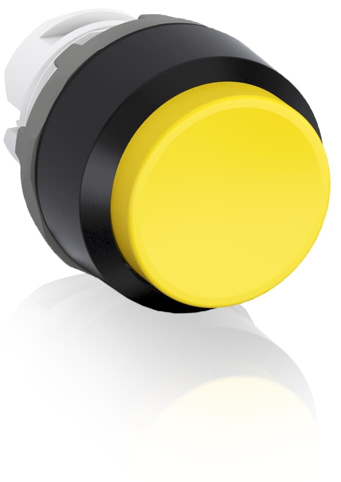 Pushbutton mantenuto giallo MP4-10Y plastica nera per installazioni elettriche professionali