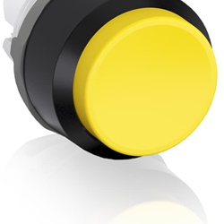 Pushbutton mantenuto giallo MP4-10Y plastica nera per installazioni elettriche professionali