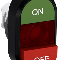 Pulsante MP4-10W bianco momentaneo plastica nera non illuminato per impianti elettrici affidabili