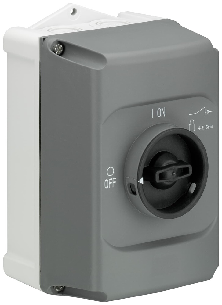 Custodia grigia IP65 per moduli elettrici MS116/MS132, protezione industriale, montaggio compatto