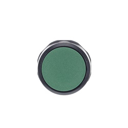 Pulsante compatto verde non illuminato 2NO 300V per applicazioni industriali