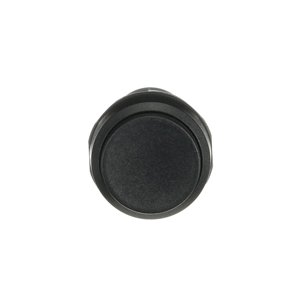 Pulsante compatto nero plastica non illuminato 1NO per impianti elettrici professionali
