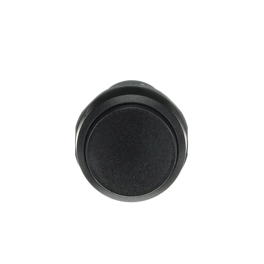 Pulsante compatto nero plastica non illuminato 1NC 300V per impianti elettrici