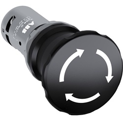 Machine Stop compatto CE4T-10B-11 pulsante fungo 40 mm nero 1NO+1NC industriale