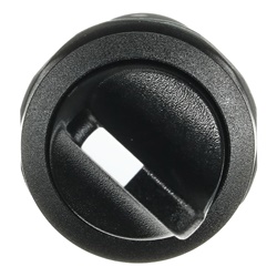 Selector Switch compatto 2 posizioni nero, maniglia corta, 2NO, per impianti elettrici industriali e civili