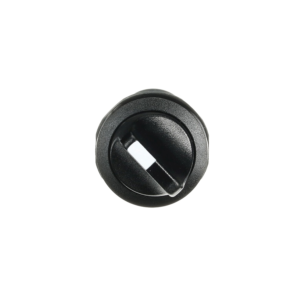 Selector switch compatto 2 posizioni manopola corta nero per impianti elettrici industriali e civili