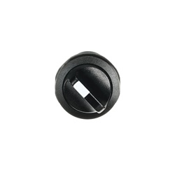 Selector switch compatto 2 posizioni manopola corta nero per impianti elettrici industriali e civili