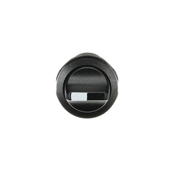 Selector Switch compatto 2 posizioni manopola nera per impianti elettrici industriali e civili