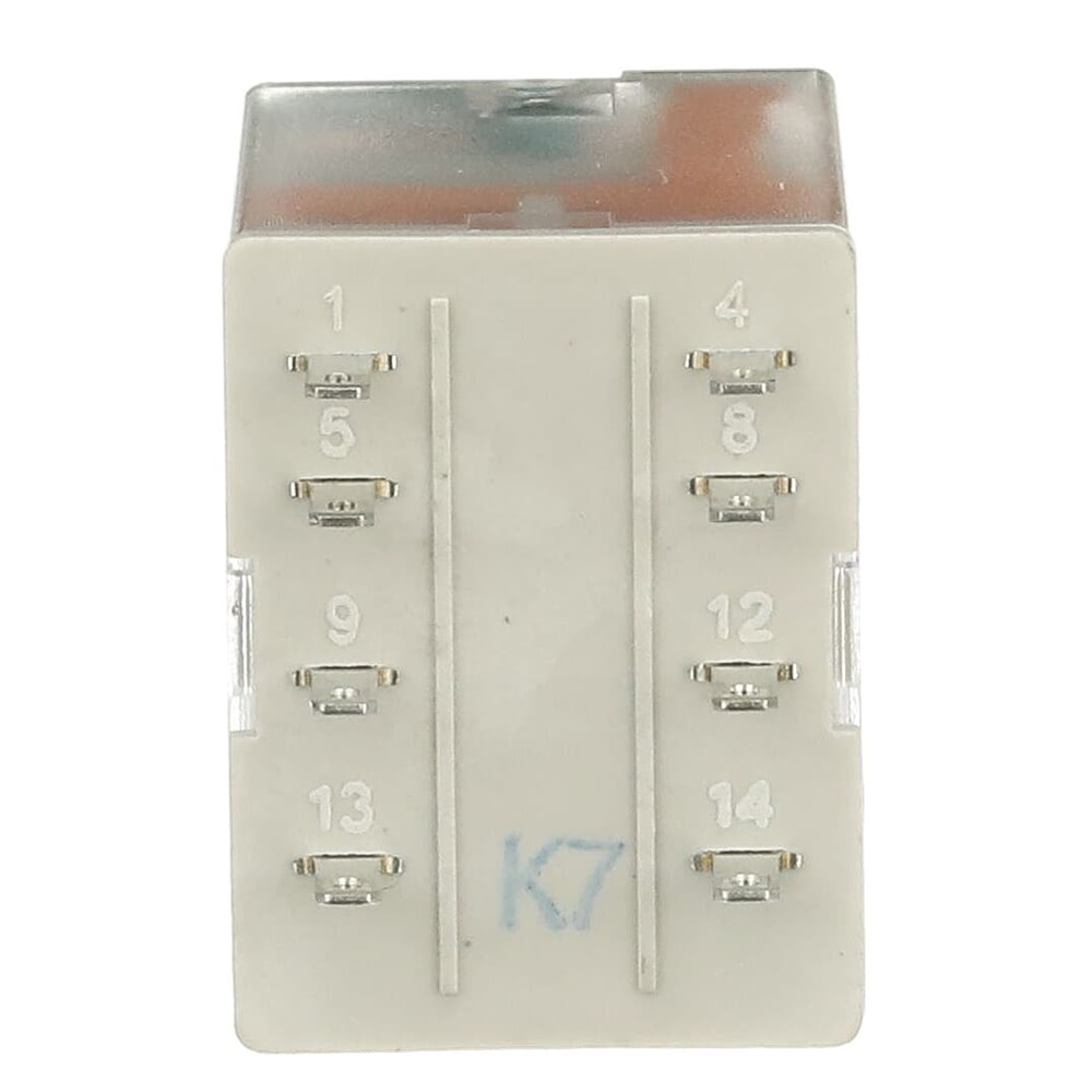 Relè interfaccia pluggable 48VDC 2 contatti invertitori 250V 12A per montaggio su guida DIN