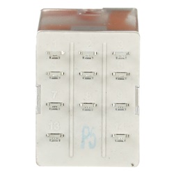 Relè interfaccia pluggable 24VAC 3 contatti scambio 250V 10A per impianti elettrici