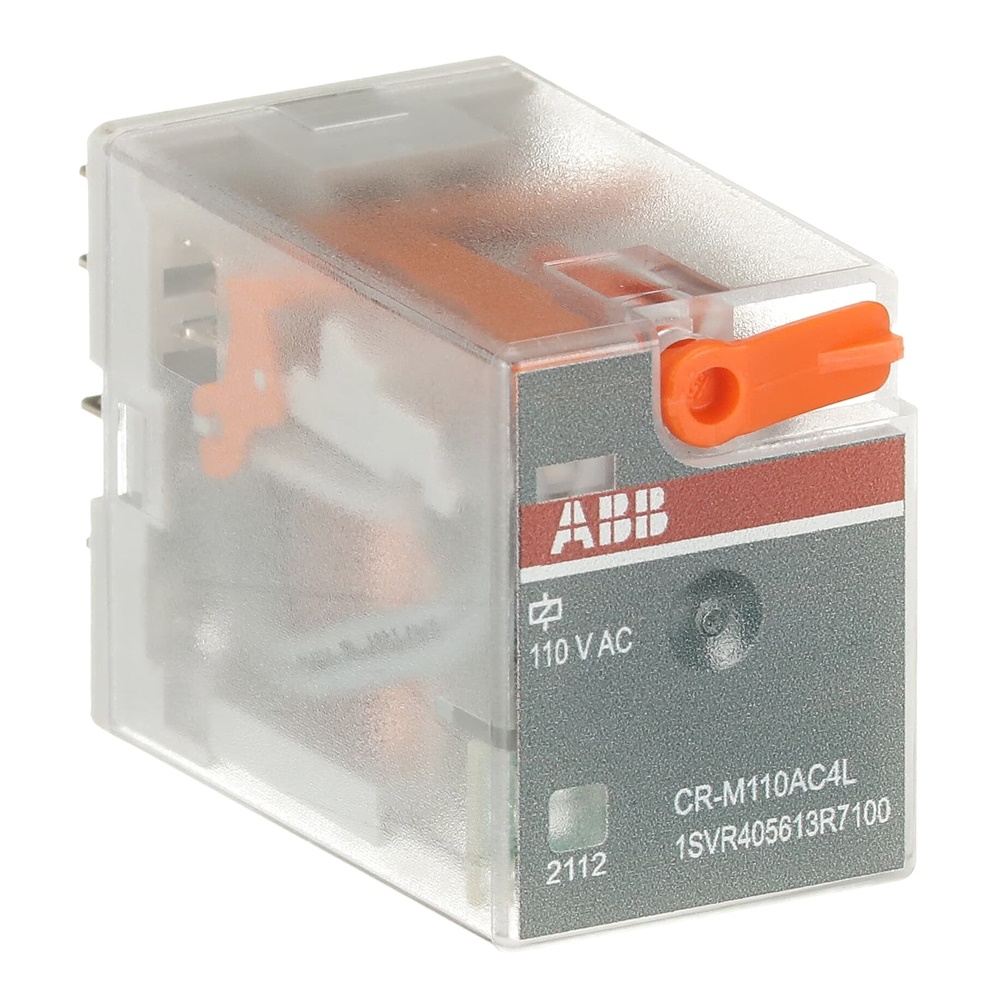 Relay interfaccia pluggable 4 contatti 4c/o 110VAC 250V 6A con LED indicatore per montaggio su guida DIN