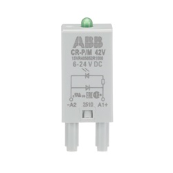 Modulo pluggable diodo LED verde 6-24V DC protezione polarità inversa per circuiti controllo