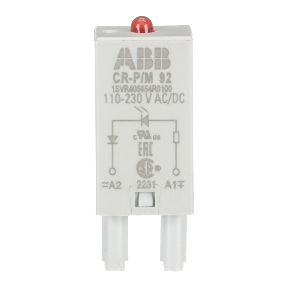 Modulo segnalatore LED rosso 110-230V AC/DC per applicazioni elettriche industriali e civili