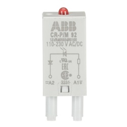 Modulo segnalatore LED rosso 110-230V AC/DC per applicazioni elettriche industriali e civili