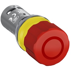 Monoblocco emergenza CE3P-10R-11 pulsante rosso 30mm mantenuto non illuminato per impianti elettrici industriali