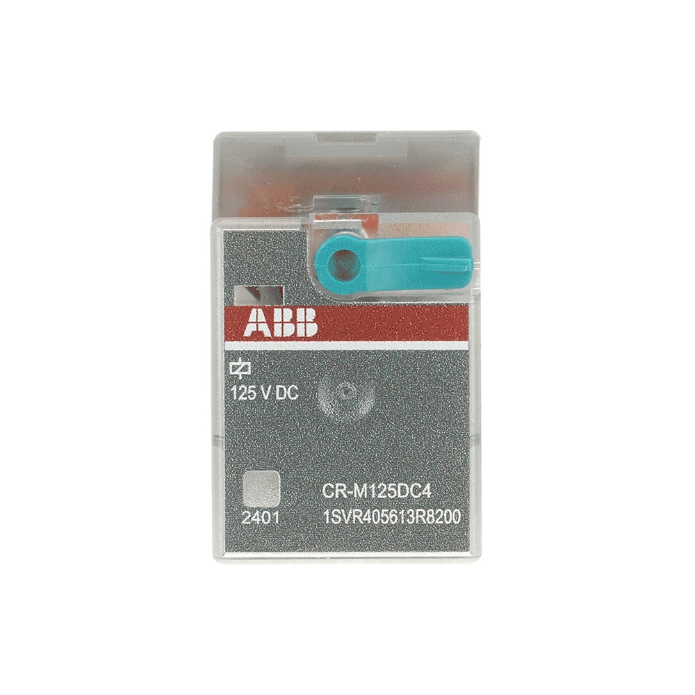 Relè interfaccia pluggable 125 VDC 4 contatti invertitori 250 V 6 A per automazione e controllo