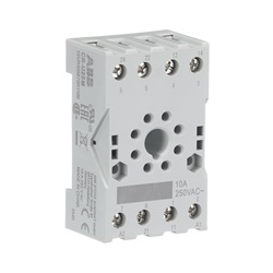 Zoccolo Octal slim 2 contatti doppio scatto per relè CR-U automazione e controllo