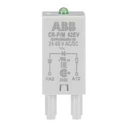 Modulo pluggable CR-P/M 62EV LED verde indicatore 24-60V AC/DC per prese CR-P e CR-M