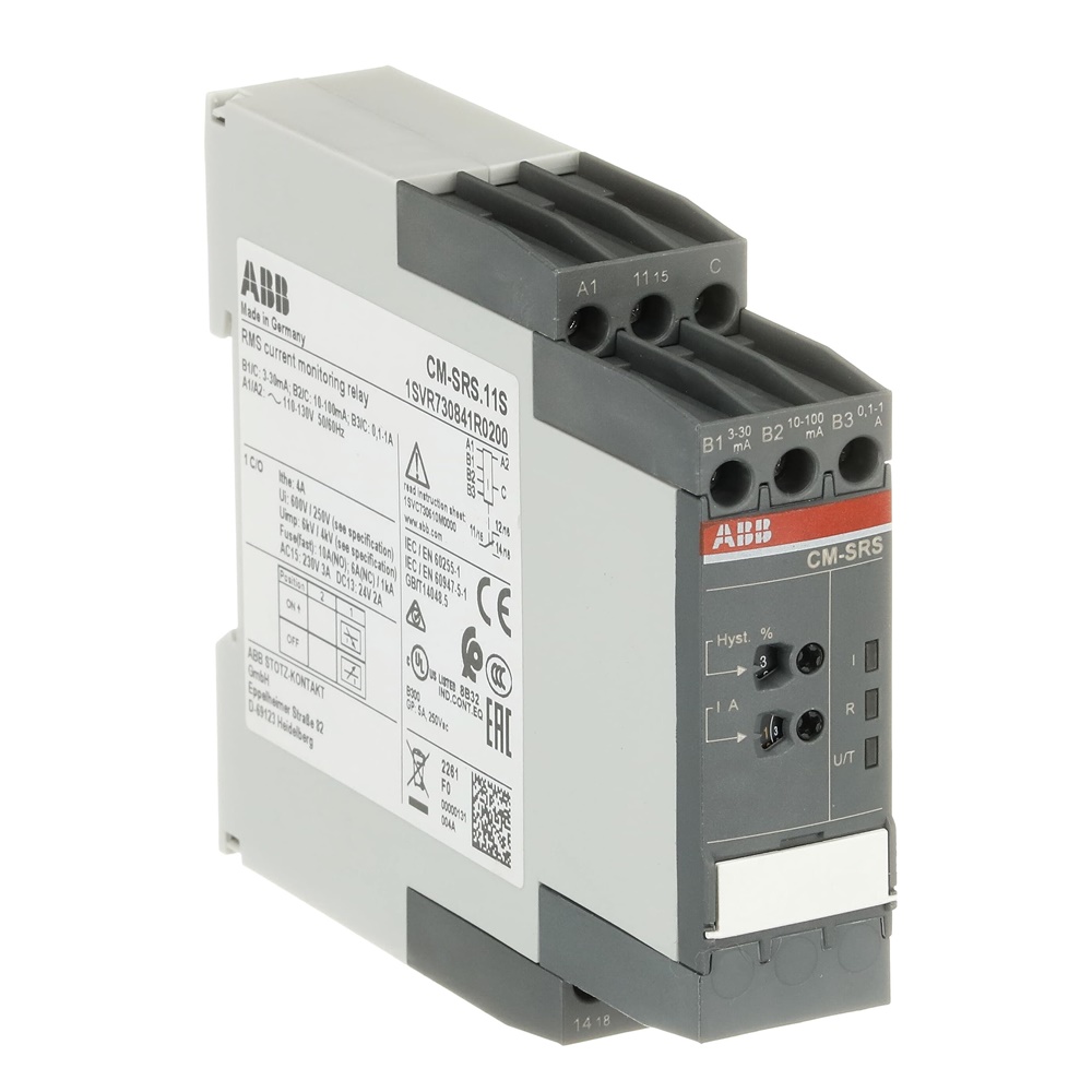Relè monitoraggio corrente 1A 110-130V AC 1 contatto SPDT per impianti elettrici residenziali e industriali