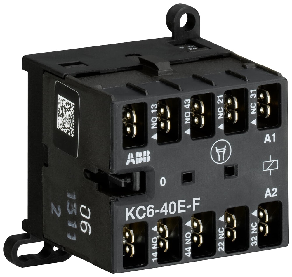 Mini Contactor Relay KC6-40E-F-04 4 Poli 110-125V DC Connessioni Flat Pin per Edilizia e Industria