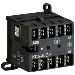 Mini Contactor Relay KC6-40E-F-04 4 Poli 110-125V DC Connessioni Flat Pin per Edilizia e Industria