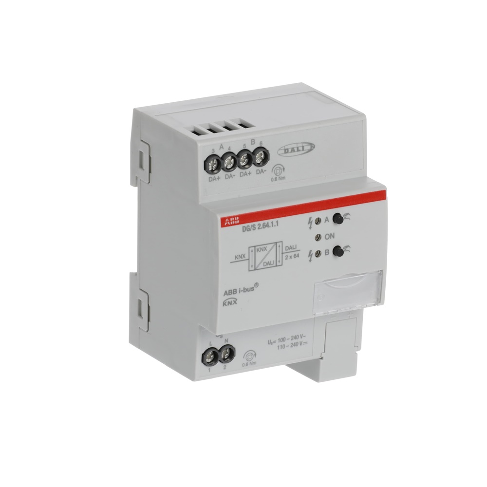 DALI Gateway Basic 2 Canali 2x64 Partecipanti Controllo Illuminazione KNX