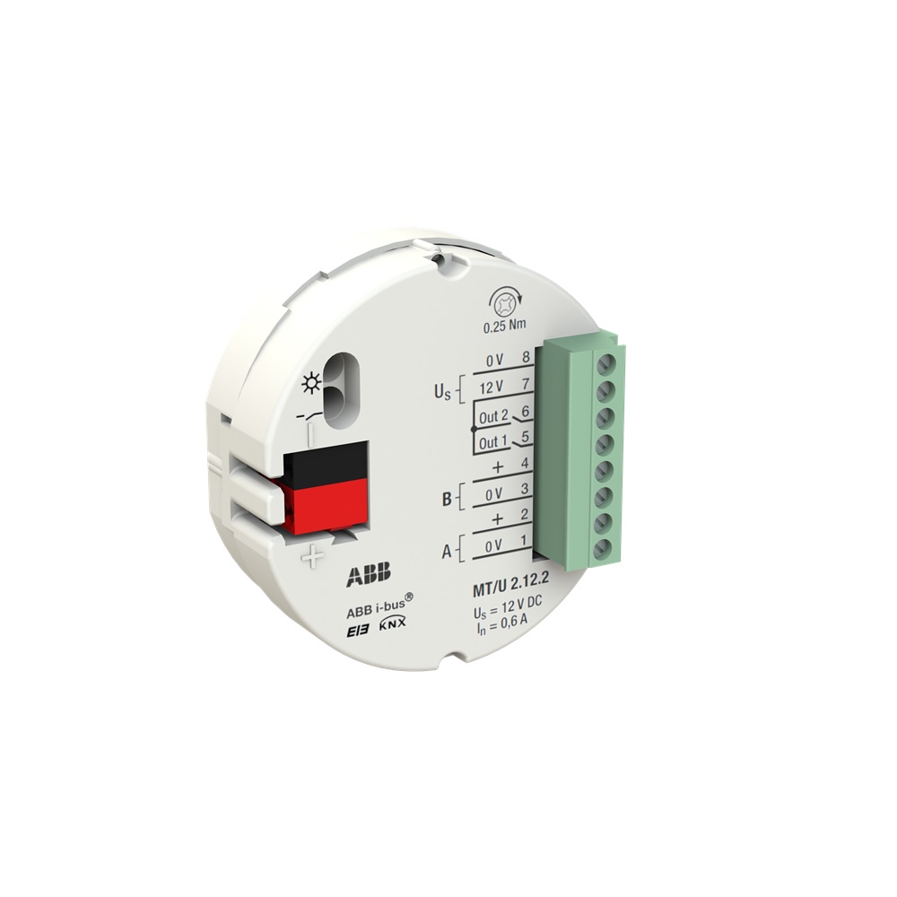 Terminale sicurezza 2 canali per sensori antifurto KNX, sorveglianza porte e finestre
