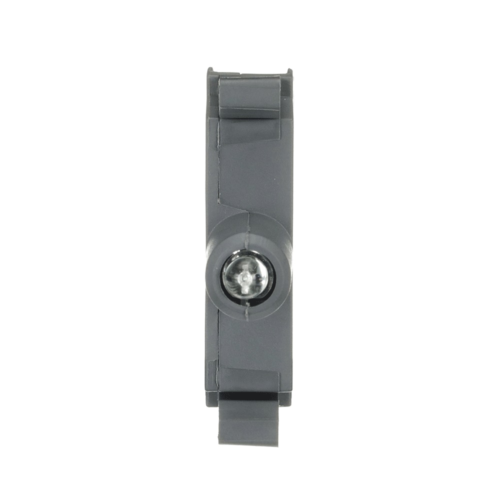 Blocco LED integrato verde 220 V illuminato montaggio frontale per impianti elettrici
