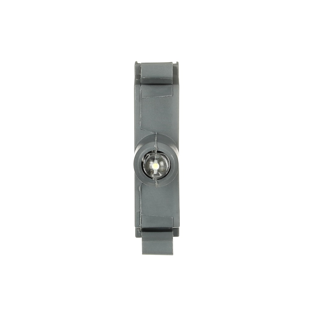 Blocco LED integrato 380VA bianco illuminato montaggio frontale per impianti elettrici
