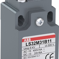 Finecorsa LS31M31B11 zincato 30mm leva rullo 12,5mm contatti N.O. N.C. controllo posizioni impianti elettrici