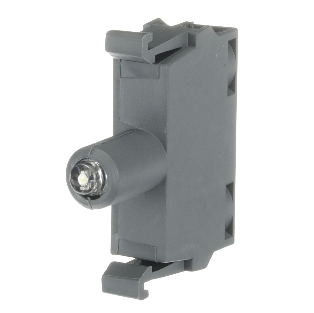 Blocco LED integrato 415VA bianco illuminato montaggio frontale per impianti elettrici